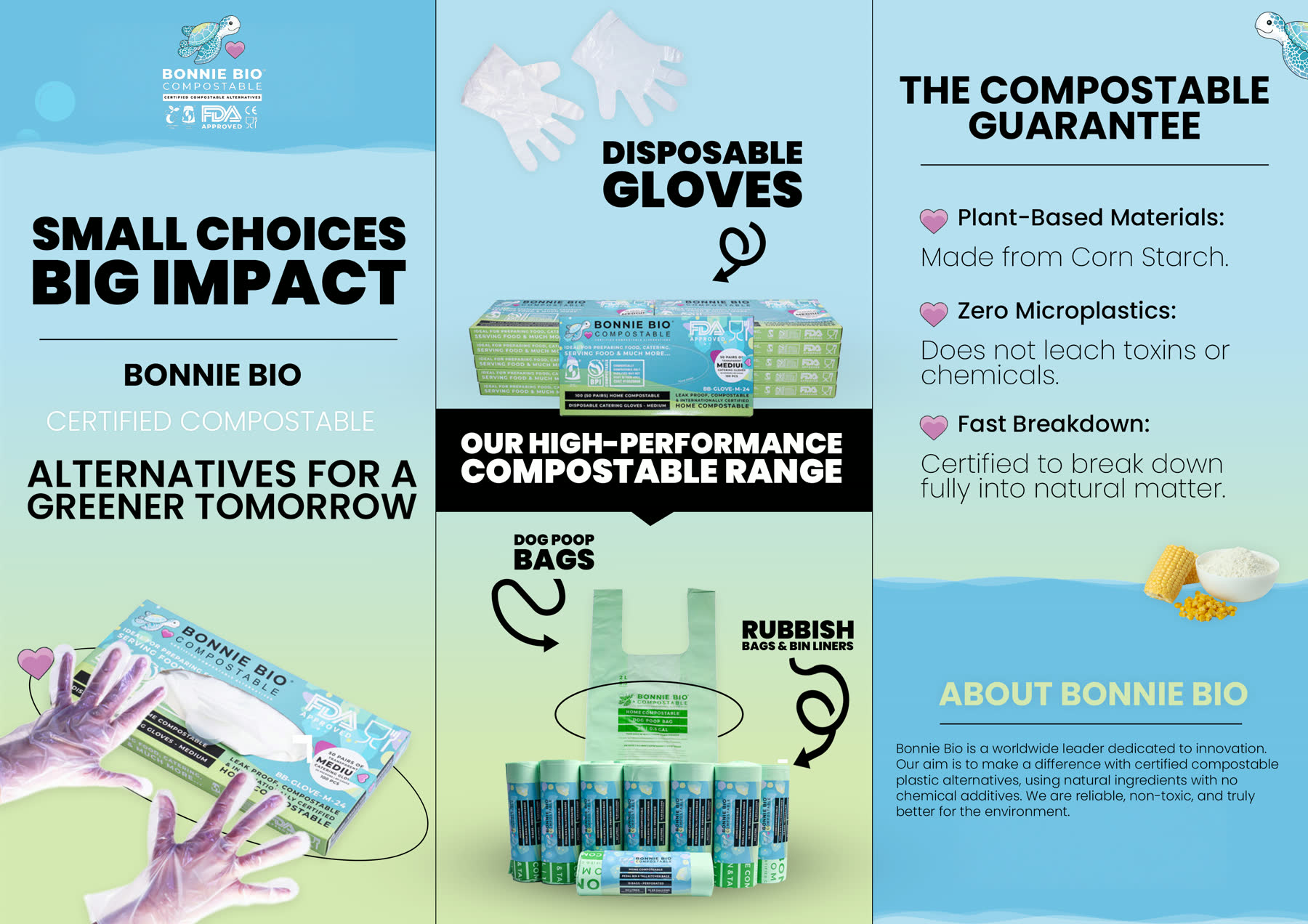 BonnieBio Example Brochure Side 1