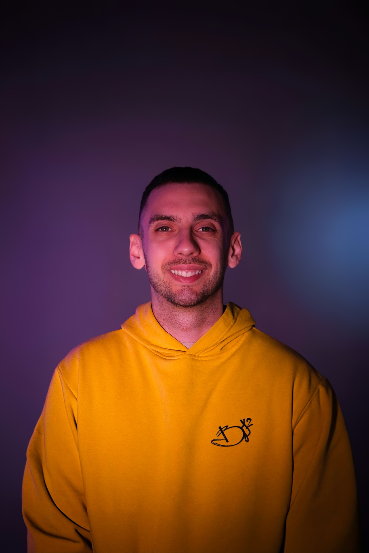 Slobodan Prochkov, founder of BOX², wearing a yellow hoodie